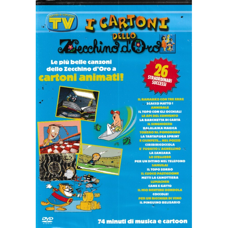 DVD I cartoni dello Zecchino oro ITA nuovo EDIT. ed. Tv Sorrisi e Canzoni B58