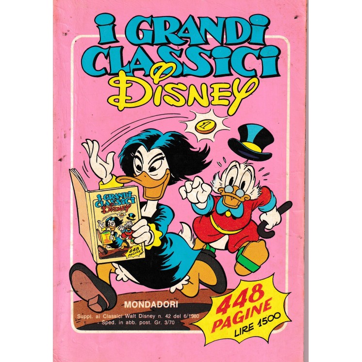 Classici Disney suppl.  42 giu. 1980 BROSSURATO ed. Mondadori BO08