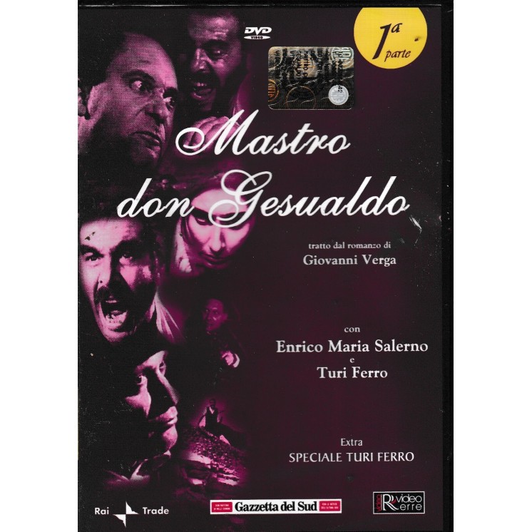 DVD Mastro Don Gesualdo 1 parte ITA nuovo EDITORIALE ed. Rai Trade B25