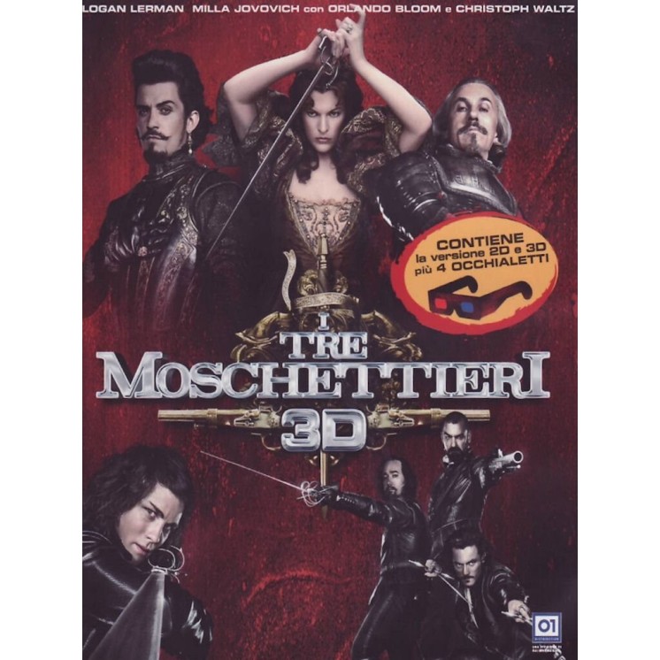 DVD I tre moschettieri 3D ITA usato + occhiali ed. 01 Distribution B71