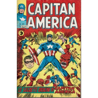 Capitan America n. 67 le segrete origini di Capitan America ed. Corno SU69