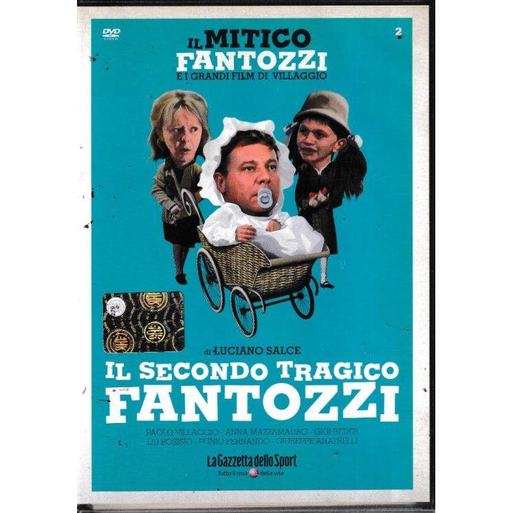 DVD Mitico Fantozzi 2 : Secondo tragico ITA usato EDIT. ed. Gazzetta Sport B65