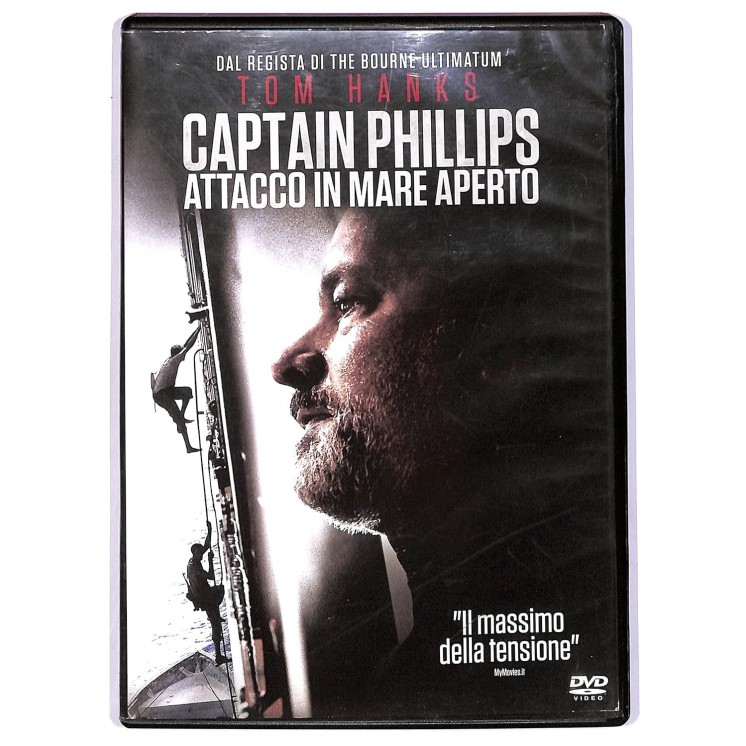 DVD Captain Phillips attacco in mare aperto ITA usato ed. Sony Pictures B50
