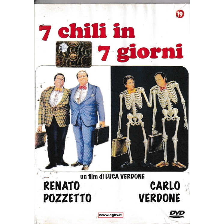 DVD Grande cinema Verdone 19 : 7 chili 7 giorni ITA usato EDIT. ed. Fabbri B75