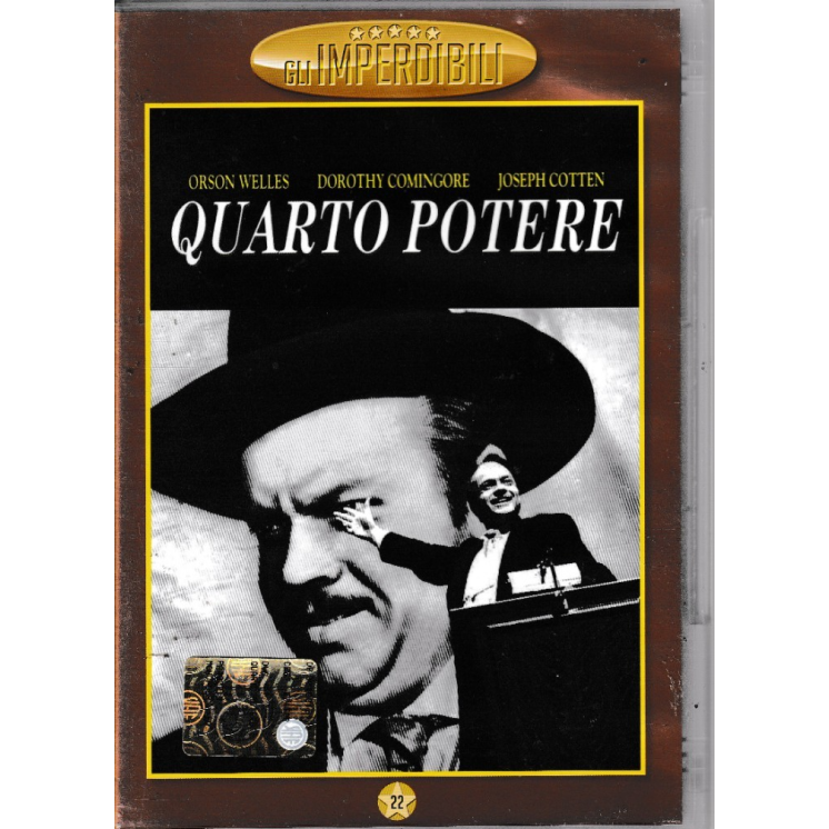 DVD Gli imperdibili 22 : Quarto potere ITA usato EDITORIALE ed. Panorama B77