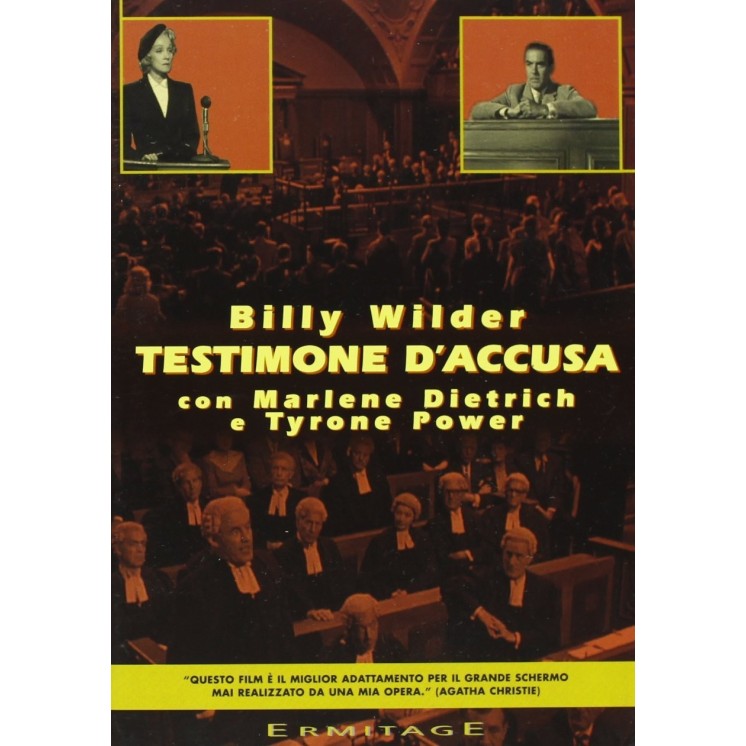DVD Testimone d'accusa ITA usato ed. Ermitage Cinema B77