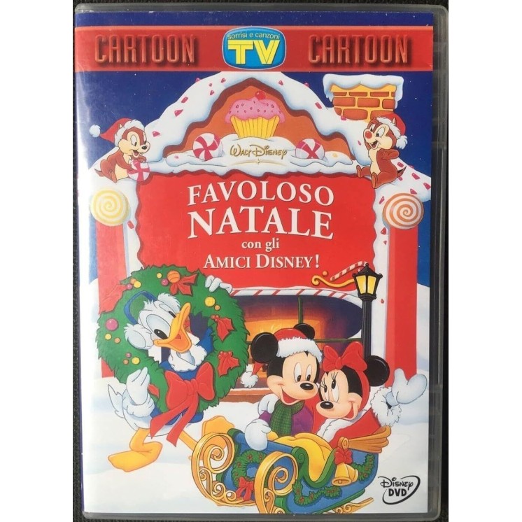 DVD Favoloso Natale con amici Disney ITA usato EDIT. ed. Tv Sorrisi Canzoni B78