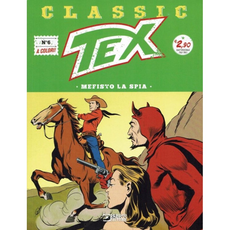 Classic TEX   6 a colori Mefisto la spia USATO ed. Bonelli
