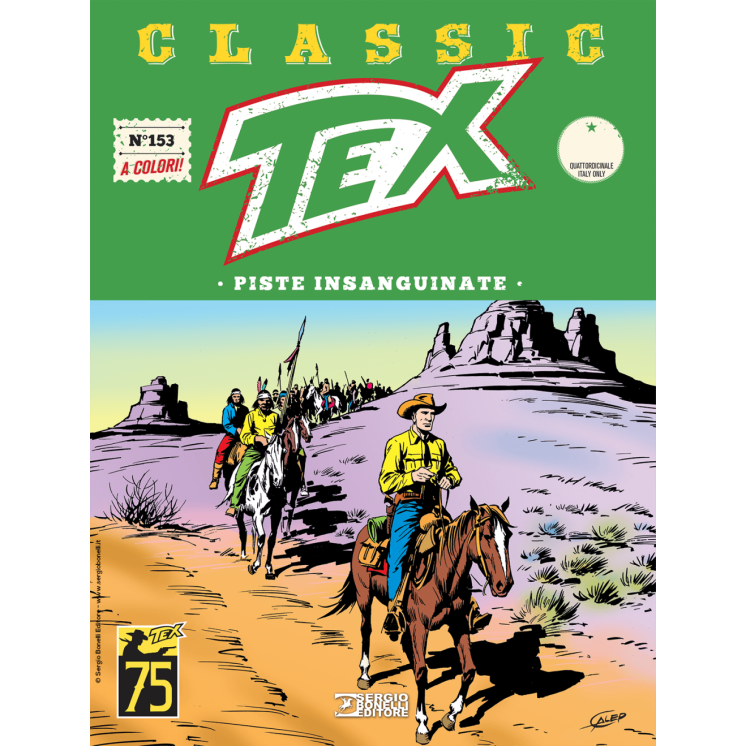 Classic Tex 153 a colori piste insanguinate di Bonelli USATO ed. Bonelli