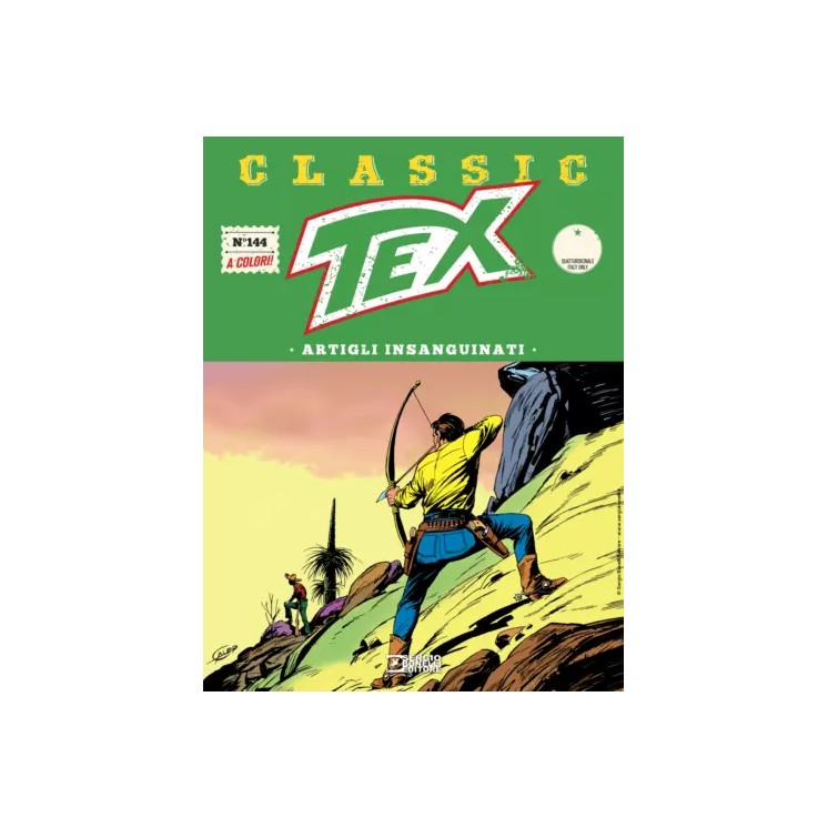 Classic Tex 144 a colori artigli insanguinati di Bonelli USATO ed. Bonelli
