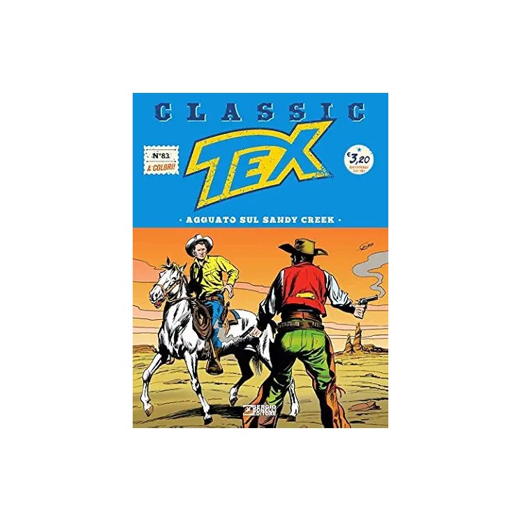 Classic Tex  83 a colori agguato sul Sandy Creek di Bonelli USATO ed. Bonelli