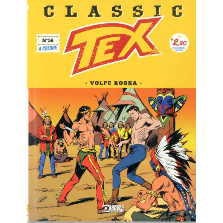Classic Tex  58 a colori volpe rossa di Bonelli USATO ed. Bonelli
