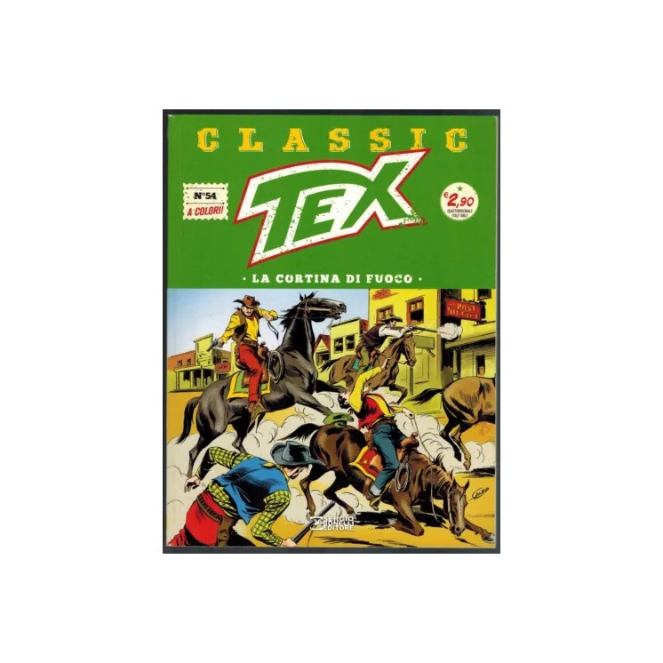 Classic Tex  54 a colori la cortina di fuoco di Bonelli USATO ed. Bonelli