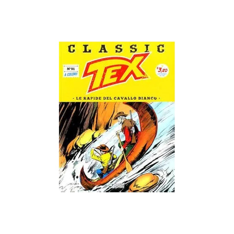 Classic Tex  91 a colori rapide cavallo bianco di Bonelli USATO ed. Bonelli