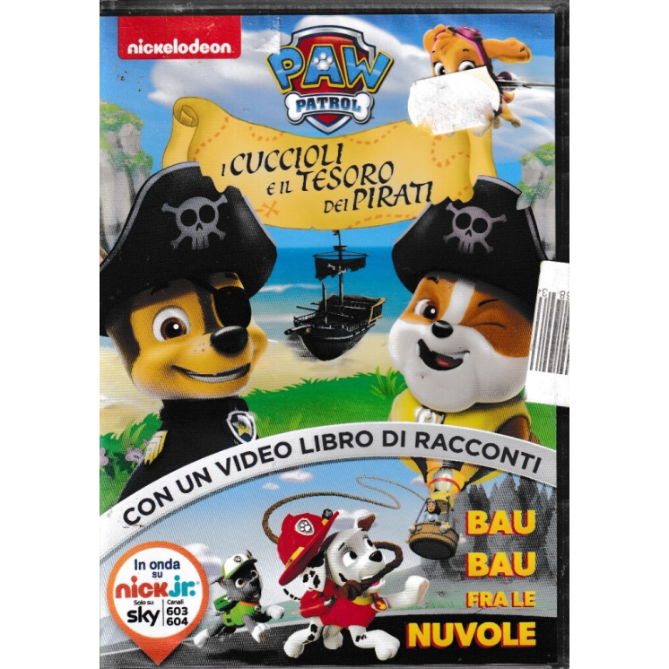 DVD Paw Patrol cuccioli tesoro ITA usato EDITORIALE ed. Nickelodeon B78