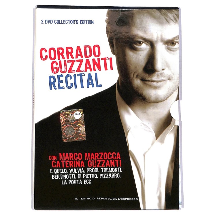 DVD Corrado Guizzanti recital 2 dischi TA usato EDITORIALE ed. L'Espresso B78