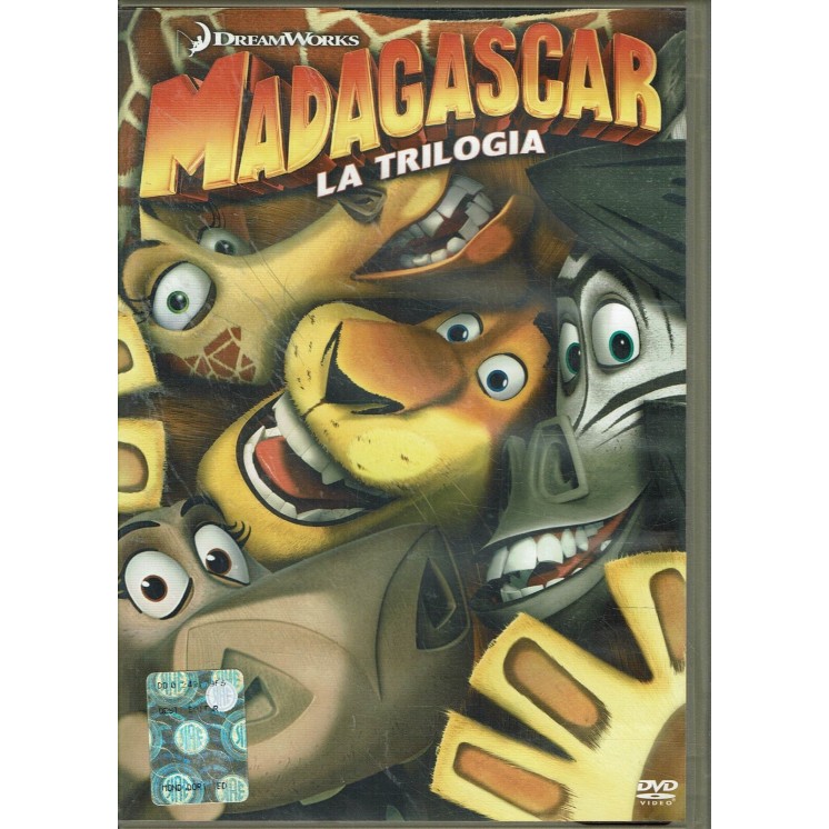 DVD Madagascar la trilogia ITA usato EDITORIALE ed. Dreamworks B79