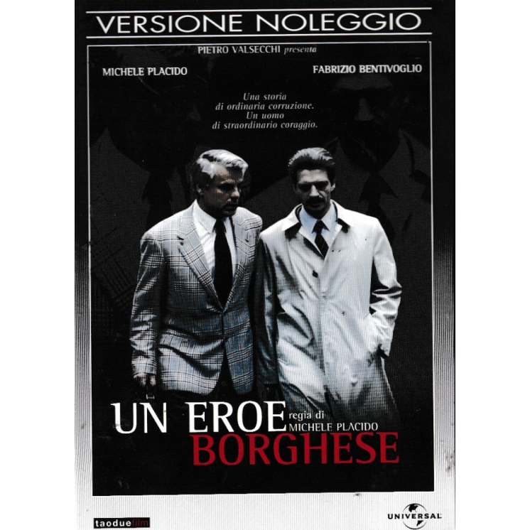 DVD Un eroe borghese versione noleggio ITA usato ed. Taodue Film B62