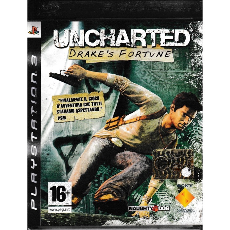 VIDEOGIOCO Playstation 3 Uncharted drake's fortune ITA usato ed. Naughty Dog B59