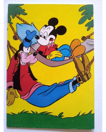 Cartolina Topolino e Pippo Vintage Postcard Anni '60-'70 Gd41