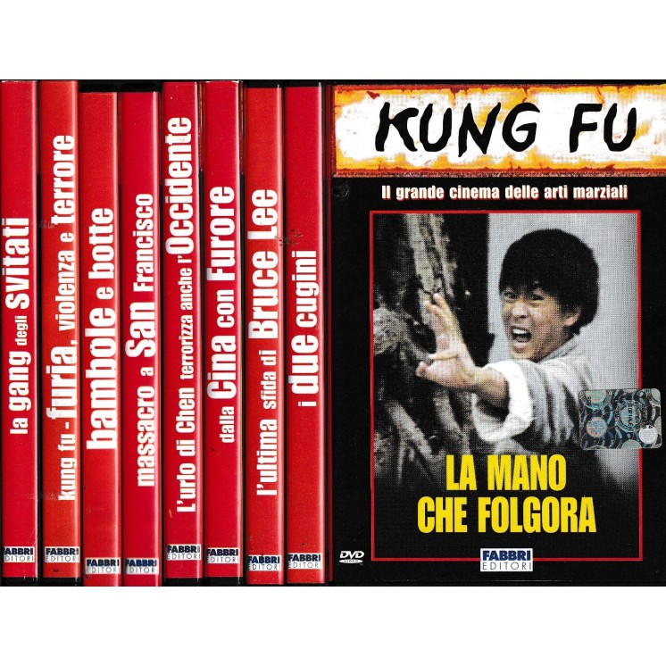 DVD Bruce Lee 9 film ITA usato EDITORIALE ed. Fabbri B56