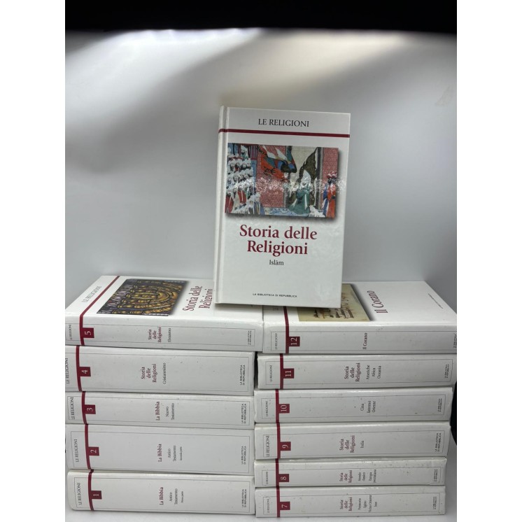 Le religioni seq. COMPLETA 1/12 CARTONATO ed. Repubblica FF18