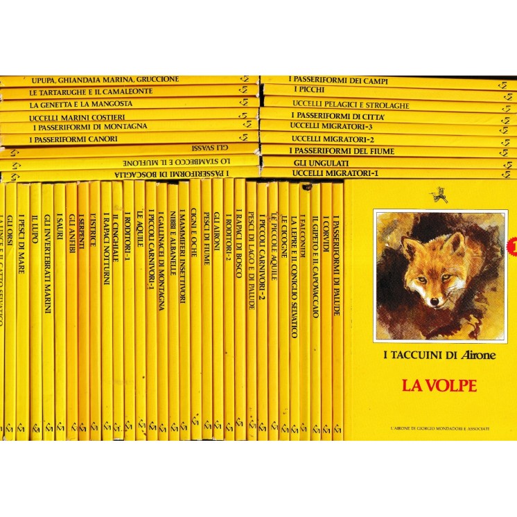 Taccuini di Airone seq. INCOMPLETA 1/60 BROSSURATO ed. Mondadori FF00