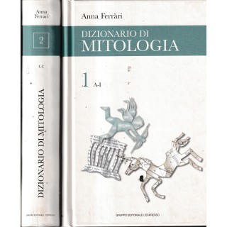 Anna Ferrari : dizionario di mitologia seq. COMPL. 1/2 CART. ed. L'Espresso A09