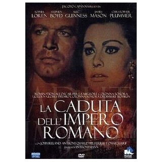 LA CADUTA DELL'IMPERO ROMANO con Sophia Loren di Anthony Mannm DVD NUOVO B80