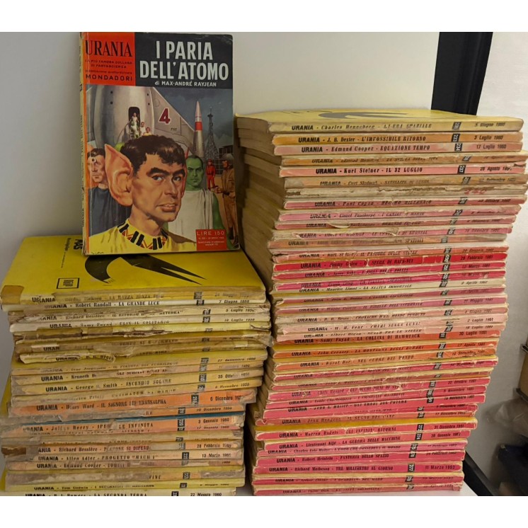 Collana Urania LOTTO rovinati seq. INCOMPLETA 202/280 ed. Mondadori FF16