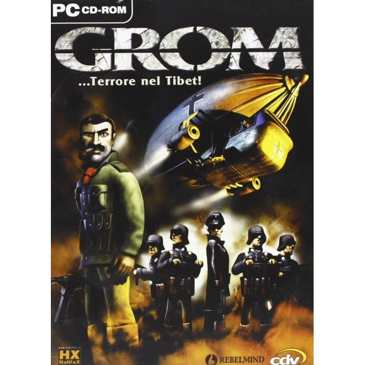 Videogioco Pc : Grom terrore nel Tibet 2 dischi ITA usato ed. Rebelmind B64