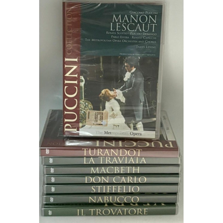 DVD Puccini Verdi collection 8 opere ITA nuovo EDIT. ed. Metropolitan Opera B79