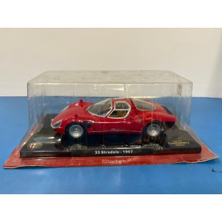 Hachette Special Centenary Alfa Romeo 33 Stradale 1967 rosso 1:24 MODELLINO Gd51