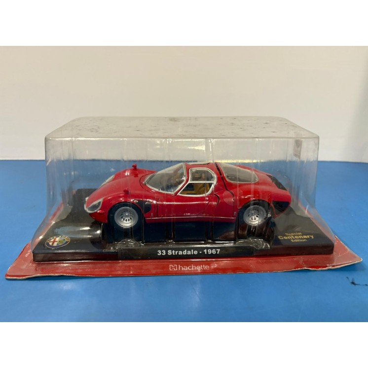 Hachette Special Centenary Alfa Romeo 33 Stradale 1967 rosso 1:24 MODELLINO Gd51