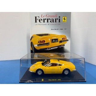 Le grandi Ferrari Dino 246 GT 1970 gia 1:24 Centauria FASCICOLO + MODELLINO Gd43