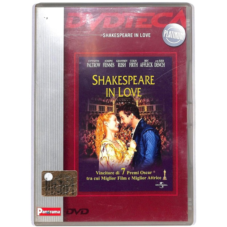 DVD Dvdteca : Shakespeare in love ITA usato EDITORIALE ed. Panorama B29