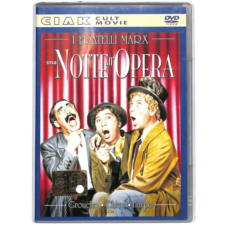 DVD Ciak cult movie : Una notte all'opera ITA usato EDIT. ed. Ciak B31
