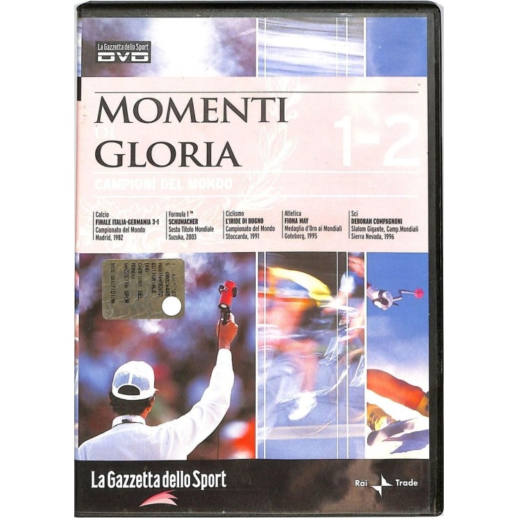 DVD Momenti di Gloria 1-2 campioni del mondo ITA nuovo EDIT. ed. Gazzetta B62
