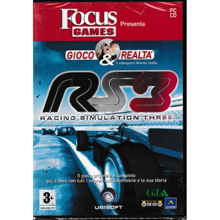 Videogioco PC : RS3 racing simulation three ITA nuovo EDIT. ed. Ubisoft B25