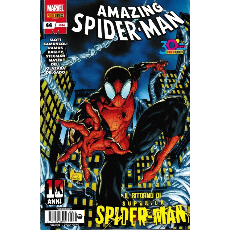 L'Uomo Ragno 844 : Amazing Spider-Man 44 di Dell NUOVO ed. Panini Comics