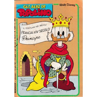 Gli albi di Topolino 1393 costume secoli Francia ed. Mondadori BO09