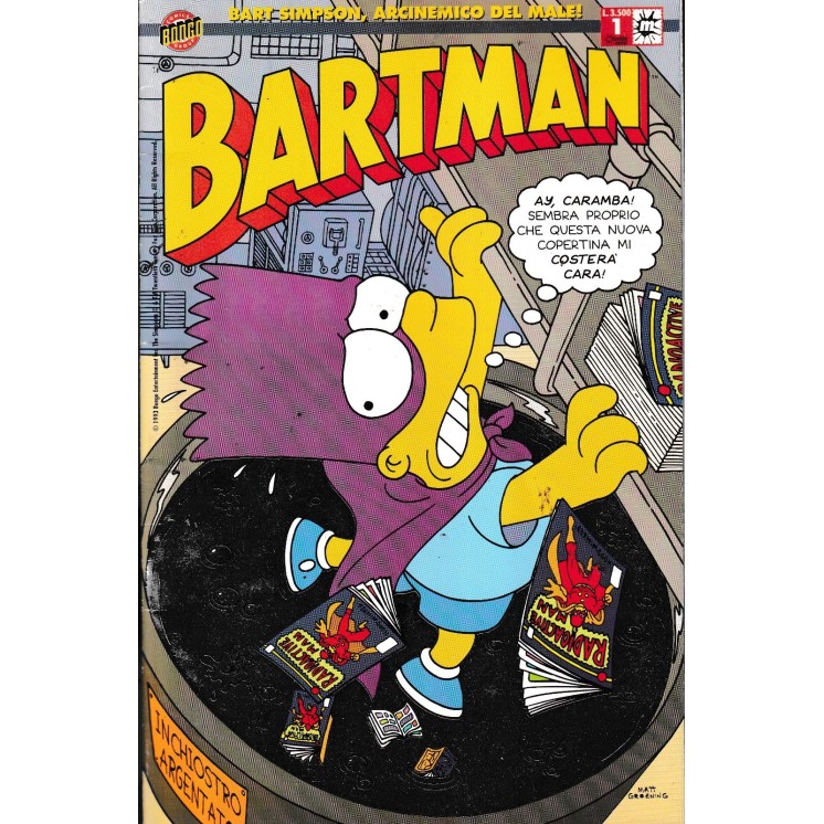 Bartman  1 di Groening BROSSURATO ed. Macchia Nera SU20