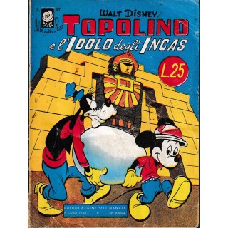 Albi della Rosa  87 Topolino idolo Incas di Disney ed. Disney BO09