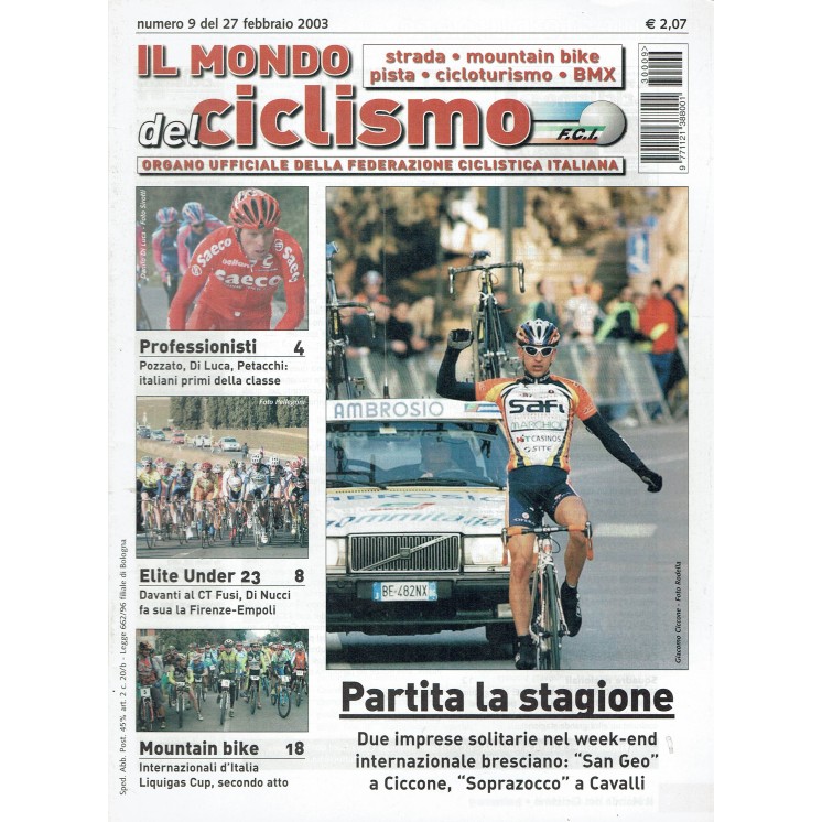 Il mondo del ciclismo  48 nov. 2003 G.P. selle Italia ed. Sporty R08