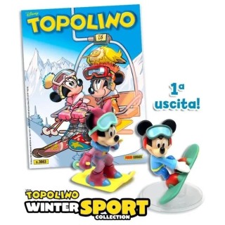 Topolino n. 3663 + statue Topolino winter sport NUOVO ed. Panini Comics FU59