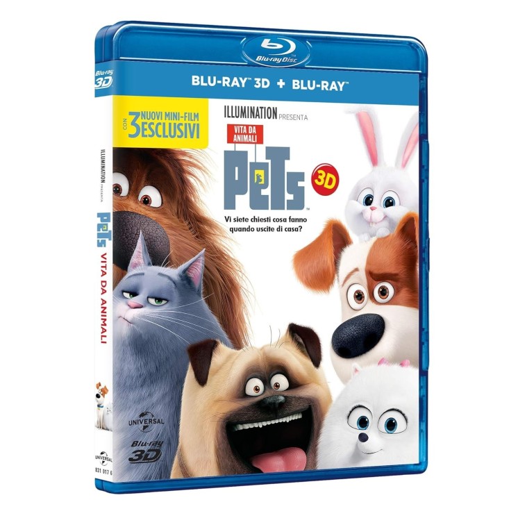 BLU-RAY Pets 3D ITA usato ed. Universal B47