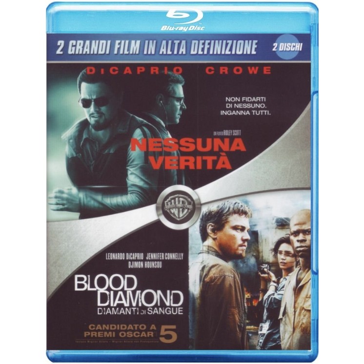 BLU-RAY Nessuna verità + Blood diamond ITA nuovo ed. Warner Bros B61