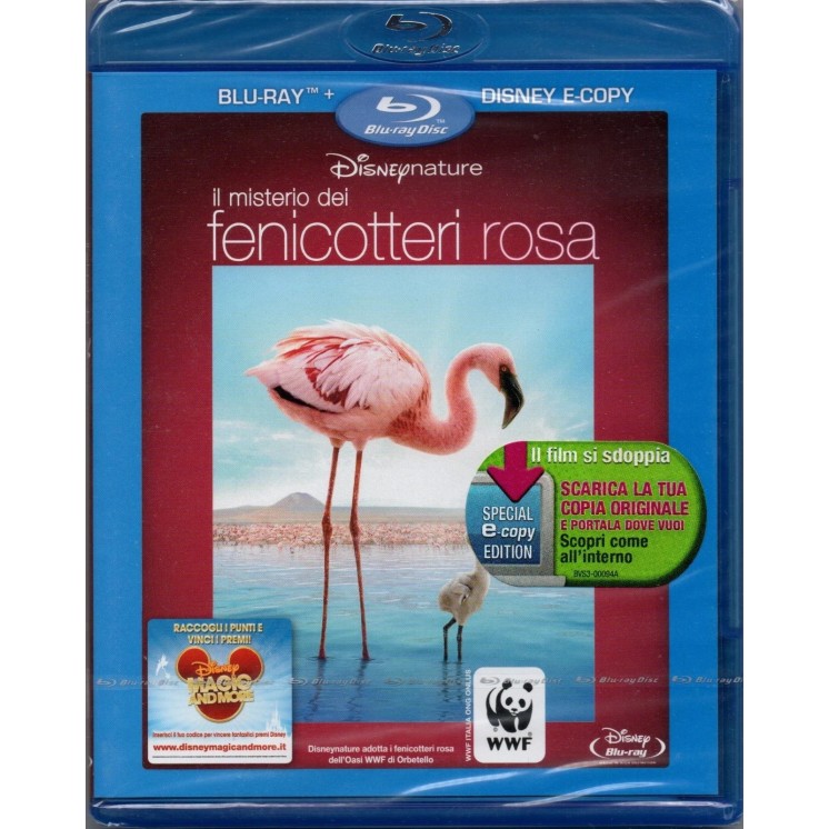 BLU-RAY Mistero fenicotteri rosa + disney e-copy ITA usato ed. Disney B68