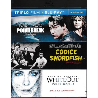 BLU-RAY Point break/Codice Swordfish/Whiteout ITA usato ed. Warner Bros B49