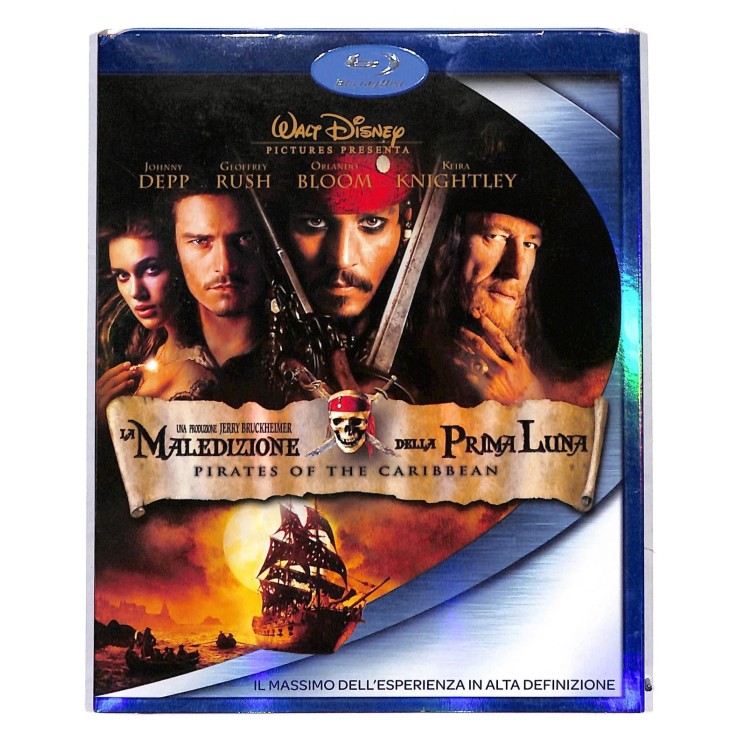 BLU-RAY Pirati Caraibi maledizione prima luna ITA usato ed. Disney B34